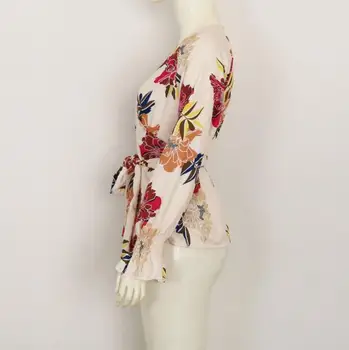 Veľké SizeNew Značky Letné Tričko Ženy Móda Bežné Vintage Kvetinový Tlač Tričko žena Elegantné Office Tees Top