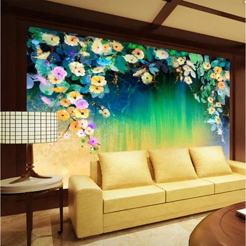 Veľké Steny Výzdoba Vlastnú Tapetu Ivy Kvetinové Tapety pre Domáce 3d Maľby Moderná Obývacia Izba Deti Spálňa Vzory Izba Dekor
