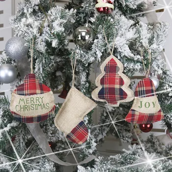 Vianočné Dekorácie Dodávky Vianočné Prívesok Dodávky Bielizeň Malé Vianočné Ponožky Darček Ponožky Ozdoby Vianočné Prívesok 2020