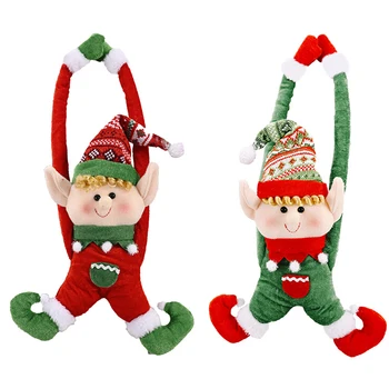Vianočné Dekorácie Elf Bábika Plyšový Vianočný Stromček Visí Ozdoby šťastné a Veselé Vianoce, Nový Rok Deti Hračky 2021 40x70cm 7224