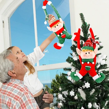 Vianočné Dekorácie Elf Bábika Plyšový Vianočný Stromček Visí Ozdoby šťastné a Veselé Vianoce, Nový Rok Deti Hračky 2021 40x70cm