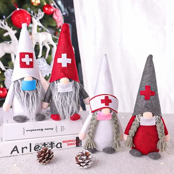 Vianočné Gnome Bábika Bočný Kryt Vianočný Strom Nový Rok Party Ploche Ozdoba Interiéru