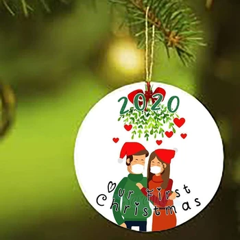 Vianočné Ozdoby Naše Prvé Vianoce Zábavu Izolácie Darčeky Novomanželov, Svadobné Dary Prvý Prázdninový 8984