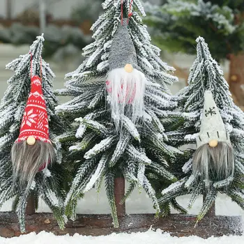 Vianočné Ozdoby, Pletené Oblečenie Pre Gnome Bábika Vianočný Stromček Stene Visí Prívesok Dovolenku Dekor Darček Ozdoby Na Vianočný Stromček