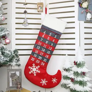 Vianočné ponožky pre darčeky, Vianočné dekorácie, plyšové stromu visí taška anonymný bábika ponožky darčeková taška dulceros navideno 30S10 35886