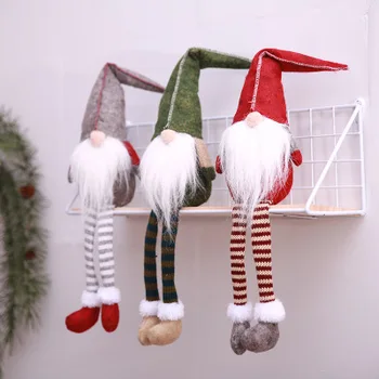 Vianočné Prívesok Kvapka Ozdoby, Dekorácie Sedí Dlho-legged Elf Festival Nový Rok Strana 2019 Vianočné Dekorácie pre Domov 20663