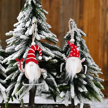 Vianočné Santa Claus Prívesok Veselé Vianočné Dekorácie Pre Domov 2020 Cristmas Strom Decor Navidad Natal Xams Dar Nového Roku 2021