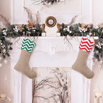 Vianočné Vrecoviny Simulácia Darček Držiak Na Zavesenie Skladovanie Ponožky Taška Party Dekor Vianočné Dekorácie Pre Domov Darček Osadenie Tašky