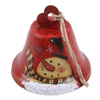 Vianočné Zvony Kovaného Železa Tvorivé Maľované Zvony Prívesok Vianočné Ozdoby Nový Rok Dvere, Okenné Dekorácie Navidad