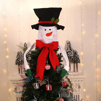 Vianočný Stromček, Mulčovače, Dekorácie Santa Claus Klobúk Tree Top Červená Vianočné Dekorácie Nové Domáce Dekorácie 29732