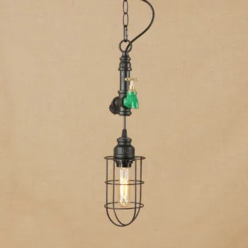 Vintage lron priemyselné dekor zavesiť svietidlo 3 LED lampa Prívesok Svietidlo E27 110V 220V Pre Kuchyňa Svetlá Obývacia jedáleň, bar
