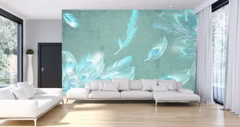 Vlastné 3d efekt moderné módne fotografie na stenu papier obývacia izba izba počítače nástenná maľba stereoskopické pierko abstraktné tapety