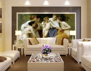 Vlastné Anjel tapetu, Saint Venuša a Amor Anjel nástenné maľby na obývacia izba, spálňa, TV joj, steny, textílie, abstraktných de parede