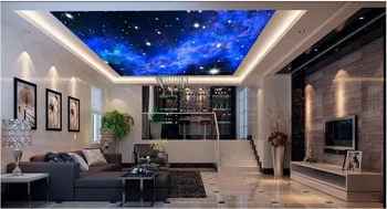 Vlastné foto tapety 3d strop tapety maľby Tvorivé Snový Nočné Hviezdne Nebo Strop Zenith nástennú maľbu, tapety obývacia izba