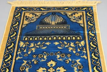 Vlna Žakárové Islamskej Moslimské Modlitby Rohože Salat Musallah Modlitba Koberce Tapis Koberce Tapete Banheiro Islamskej Modlí Mat 70*110 cm