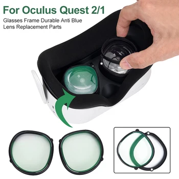 VR Headset Anti Modrá Objektívu Ľahký Odolné Okuliare, Rám Náhradné Diely Profesionálne Zníženie Únavy Pre Oculus Quest 2 1 8947