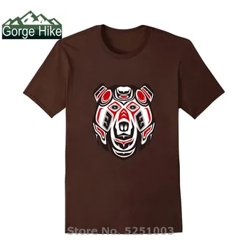 Vtipné Haida niesť hlavu t shirt mužov Rusko medveď tetovanie štýl t-shirt muž Ľadový medveď dizajn tees feyenoord tričko Novinka Hip hop
