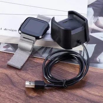 Vymeniteľné USB Nabíjačku Pre Fitbit Versa Lite Poplatok Inteligentný Náramok USB Nabíjací Držiak Pre Fitbit Naopak 2 Náramok Príslušenstvo