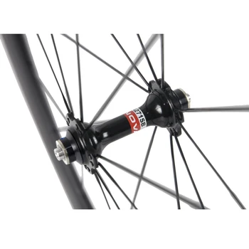 Vysoký výkon uhlíka kolesá 50mm clincher dvojkolesia carbon road bike kolesá s možnosťou hub v UD matný povrch