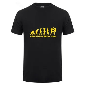 Vývoj Muay Thai T-Shirt Ultimate Fighting Boj T Shirt Zábavné Vtipné Bavlna Top MMA BJJ Muay Thai Tees Plus Veľkosť 3XL