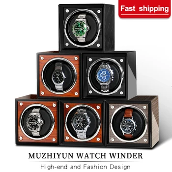 Watch Winder pre automatické hodinky jeden Drevené Hodinky, Príslušenstvo Box Hodinky Luxusné Skladovanie
