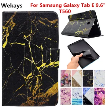 Wekays Pre Samsung Tab E 9.6 T560 Kožené Smart Stand Funda Prípade Coque Samsung Galaxy Tab E 9.6