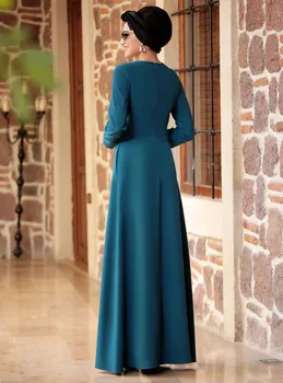 WEPBEL Moslimské Ženy Šaty Plus Veľkosť Večerné Šaty Dlhé Nohavice Banquet Vyhovovali Moslimského Turecka 2 Kus Vyhovovali Módne Dlhý Rukáv Župan