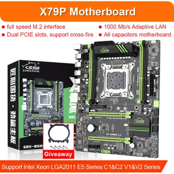 X79 doska set s Xeon E5-2690 CPU LGA2011 4*4 GB = 16GB 1600Mhz DDR3 RAM RX580 4GB chladnejšie 256 GB M. 2 SSD zmes