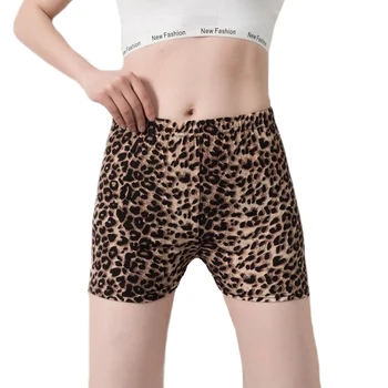 YSDNCHI Ženy Sexy Fitness Šortky v Lete Leopard Tlač Activewear Elastické Athleisure Tenký, Chudý