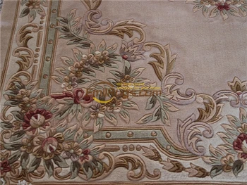 Zaujímavý Starožitné španielsky Savonnerie Koberec Vlna Ručné Koberec Koberec Múzeum tkané poschodí Rectangularchinese aubusson koberec 37395