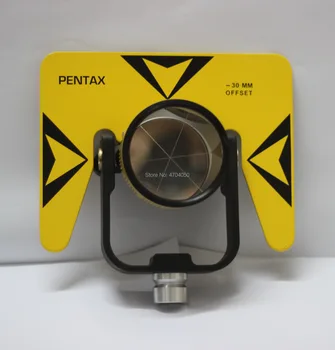 Zbrusu nový Žltý hranol s mäkká taška, jeden hranol reflektor nastaviť pre Pentax/Nikon totálna stanica vymeriavacie,Pentax hranol