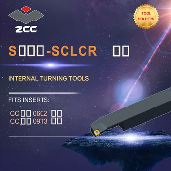 ZCC CNC sústruhu držiaka nástroja SCLCR karbid volfrámu rezné nástroje pre cnc sústruhu frézy CCMG 0602 vnútorného otáčania nástroja