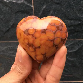 Zriedkavé 1pcs prírodné kamene a minerály tichom jaspis srdce drahokam reiki liečenie kryštálmi ako darčeky pre Svätého Valentína