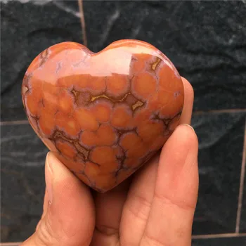 Zriedkavé 1pcs prírodné kamene a minerály tichom jaspis srdce drahokam reiki liečenie kryštálmi ako darčeky pre Svätého Valentína