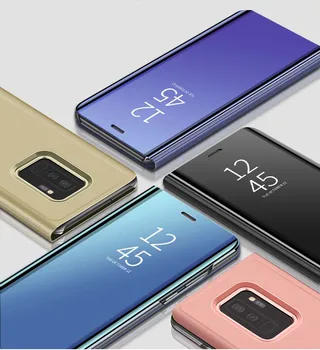 Zrkadlo Flip Cover Obal Pre Samsung Galaxy S8 S9 S10 S11 Plus S11e S10e A6, A8 J4 J6 Plus A10 A20 A30 A40 A50 A70 A51 A71 Prípade 1466
