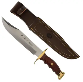 Zub lovecký nôž BW-22 so 22 cm MoVa nôž z nerezovej ocele a koralové dreva rukoväť. 52957