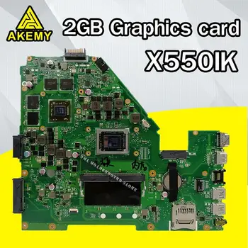 Základná doska Pre Asus X550I X550IK X550IU X550IK 2GB Grafická karta 4G RAM Notebook notebook doske doske