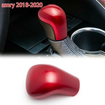 Červená ABS Interiéru Vozidla stredovej Konzoly Radenie Gombík Kryt Výbava pre Toyota Camry 2018-2020
