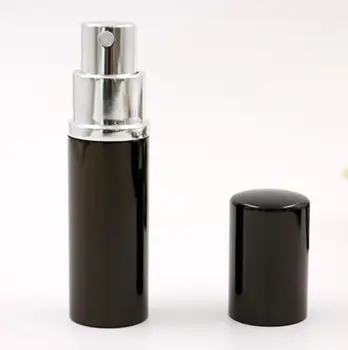 Čierna Farba, 5ml 10 ml Mini Prenosné Naplniteľné Parfum Rozprašovač Sprej Fľaše Prázdne Kozmetické Kontajnerov LX5081