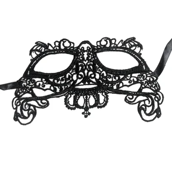 Čierne Sexy Čipka Maska Očná Maska Pre Maškaráda Loptu Strany Halloween Kostým Skvelé Rekvizity Mardi Gras Oslava