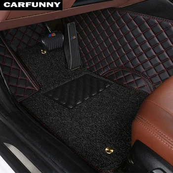Špeciálne fit auto podlahové rohože pre Mazda 3/6 MX-5 CX-5 CX-7 Nepremokavé kožené Anti-slip koberec vložky 11695