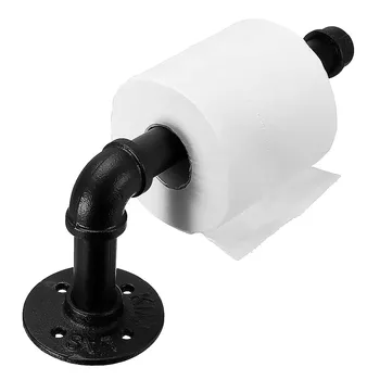 Žehlička Domov Wc Tissue Papiera Úložný Stojan Železničnej Priemyselné Rustikálny Kovové Kúpeľňa Toaletný Papier Držiak Kúpeľňa Hardvéru