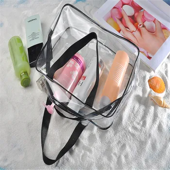 Ženy Cestovanie tvoria Toaletné Tašky na Ochranu Životného prostredia PVC Transparentné Kozmetická Taška make-up Organizátor Prípade
