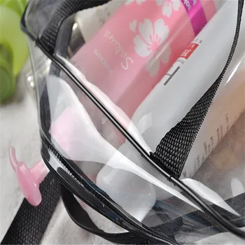Ženy Cestovanie tvoria Toaletné Tašky na Ochranu Životného prostredia PVC Transparentné Kozmetická Taška make-up Organizátor Prípade