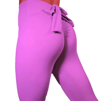 Ženy, Fitness, Športové Jednofarebné Nohavice Telocvični Luk Hip Zdvihákov Elastické Športové Nohavice Nohavice
