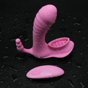Ženy G-bod Stimulátor Klitorisu Motýľ Dildo Vibrátor Bezdrôtové Diaľkové Ovládanie Pošvy Mačička Masáž Vibrador Dospelých, Sexuálne Hračky
