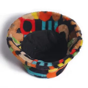 Ženy Klobúk Multicolor Číslo Tlače Fishman Vedro Povodí Klobúk Zimné Vedierko Hat pre Ženy Vonkajšie Plyšové Teplé Spp