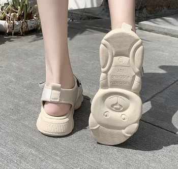 Ženy, Sandále Mäkké Šitie Dámy Sandále Komfortné Ploché Sandále Otvorené Prst Pláže Topánky Žena Obuv