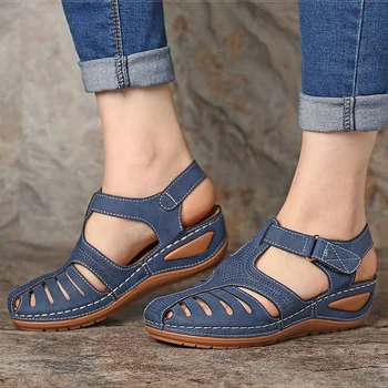 Ženy Sandále Nové Letné Topánky Žena Plus Veľkosť 44 Podpätky Sandále Pre Kliny Chaussure Femme Bežné Gladiator Sandalen Dames