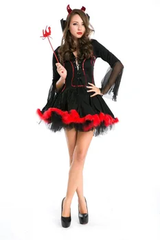 Ženy Čipky Vampire Sexy Kostým pre Dospelých Cosplay Diabol Kráľovná Gotický Maškarný Viktoriánskej Halloween Party Kostýmy pre Ženy